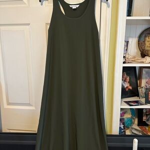 Olive Green Sleeveless Dress